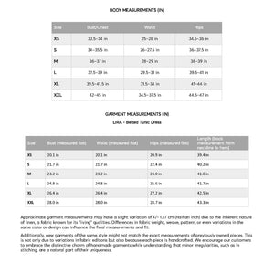 a table with measurements for a bed