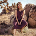 Robe maxi en lin sans manches - SMILTE