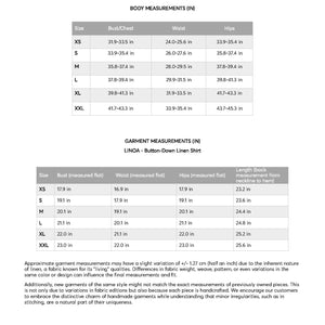 a table with a number of measurements in it