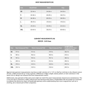 a table with measurements for a room