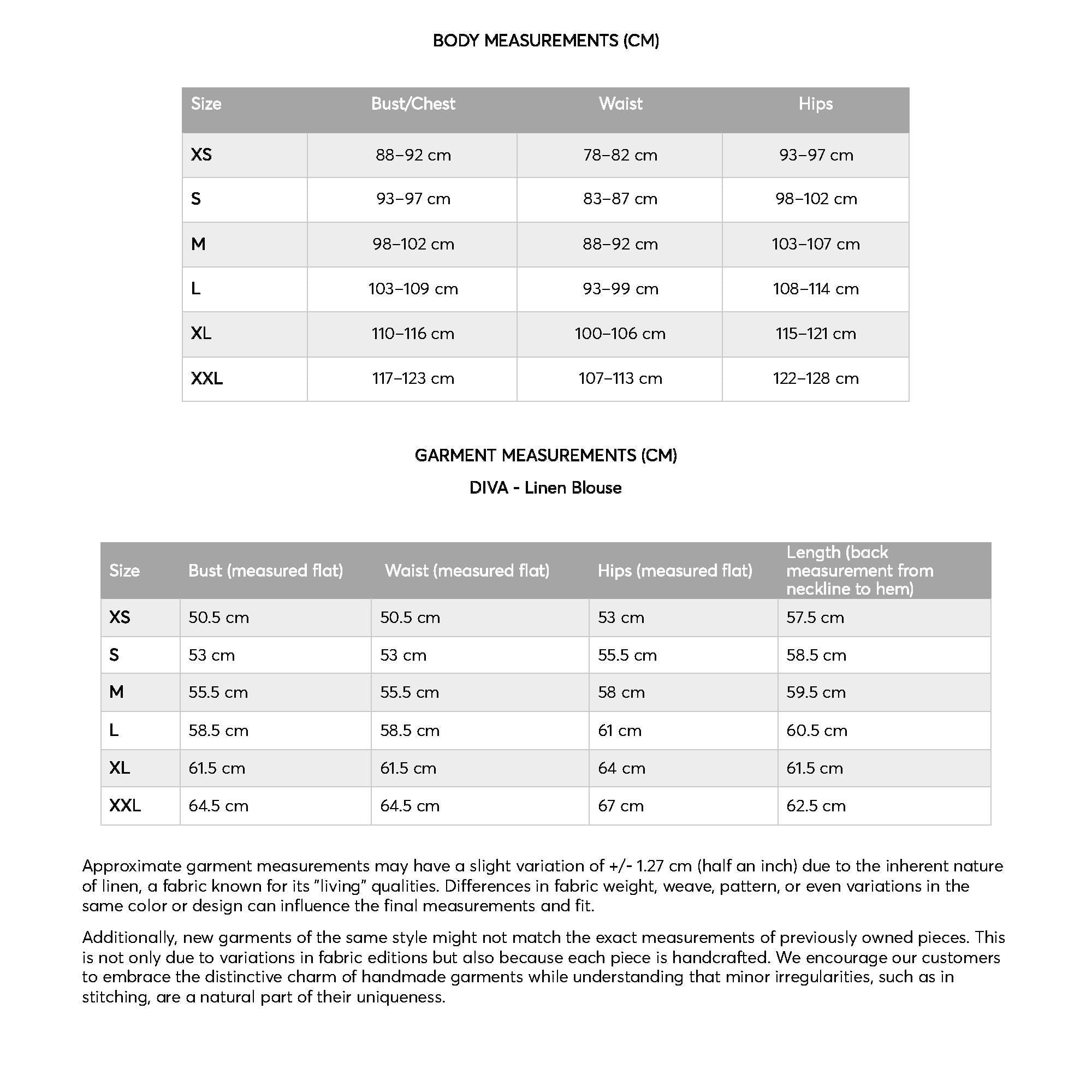 the size and measurements of the women's shoes