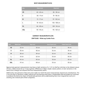 the size and measurements of a women's dress